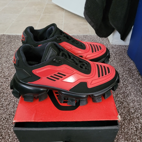 Prada Cloudbust black&red Euro Size41 US size8 - Picture 3 of 4